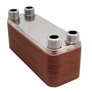 3x8" Brazed Plate Heat Exchanger BT3x8-16, 16-Plate, 3/4"