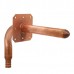 Sioux Chief 630X248E  Standard L Type Spout 1/2" PowerPEX Stub Out Elbow with Ear (8 in L x 3-1/2 in H), Copper 