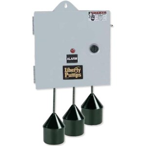 Liberty Pumps SXH21=3  Single Phase SX Series Simplex Pump Control w/ Wide Angle Float Switch, 20" Cord  (15 - 20 Amp; 110V ~ 120V)