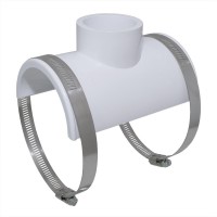 3" x 1-1/2" hub (or 2" spigot) PVC Smart Saddle Tee